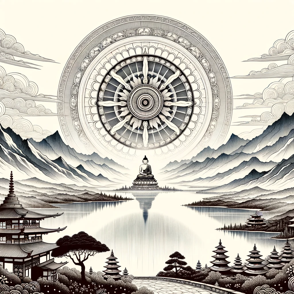 A Importância da Roda do Dharma na Cultura e Tradição Budista e oriental