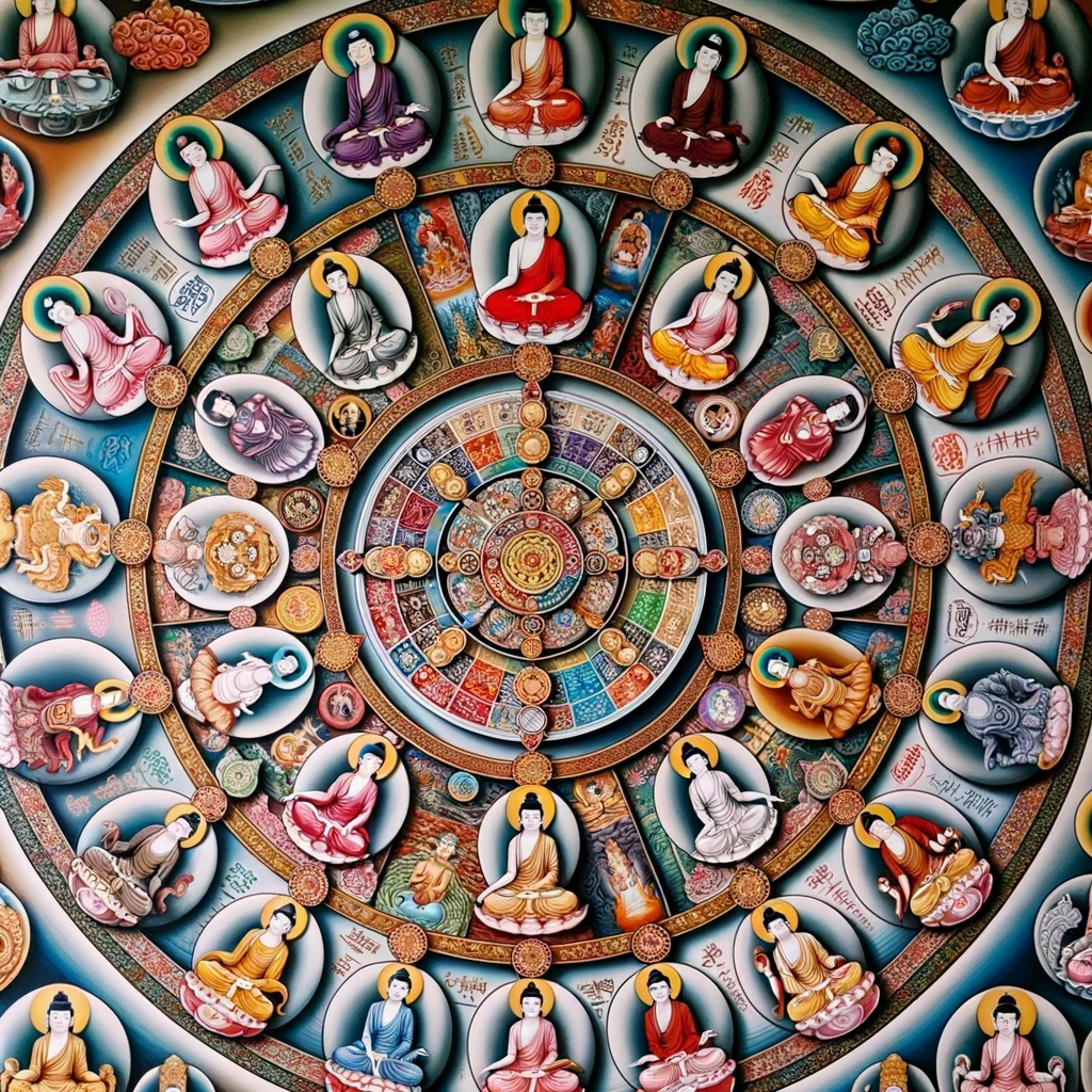 A Roda do Dharma em Diferentes Escolas Budistas Estado de buda
