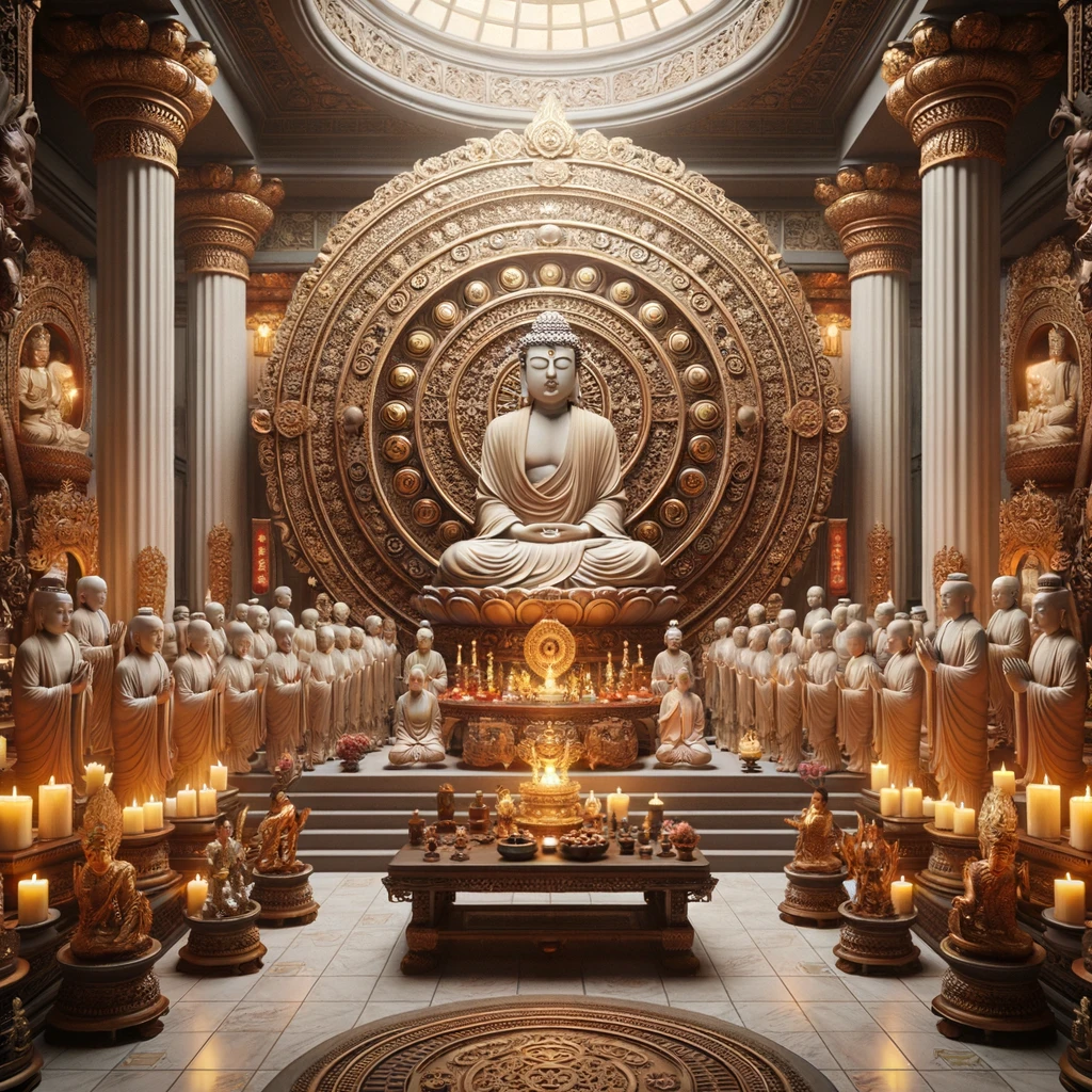 Como a Roda do Dharma é Utilizada em Cerimônias Budistas?