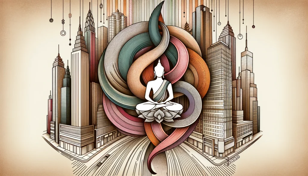 Interpretações Modernas e Contemporâneas da Roda do Dharma e buda